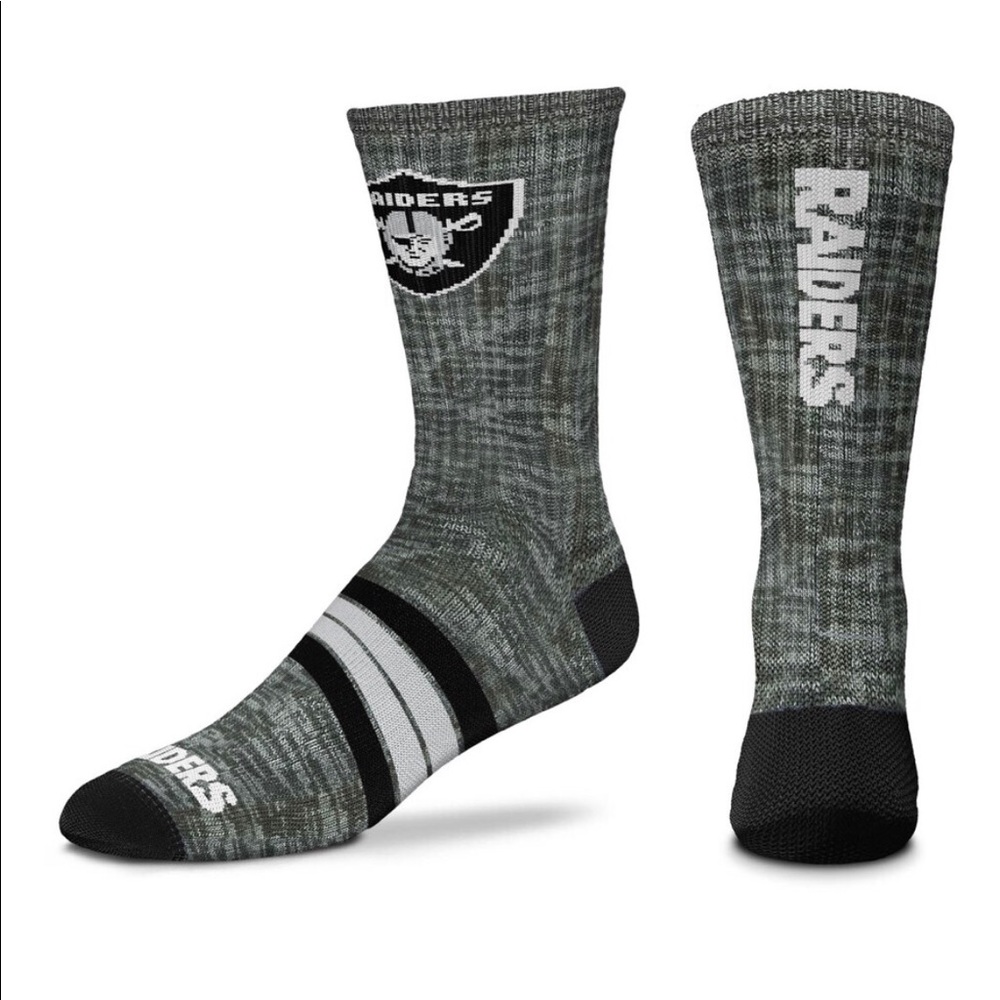 🆕 Official NFL Oakland Raiders Crew Socks